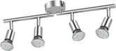 Stylish ceiling-mounted spotlight fixture installed in a kitchen